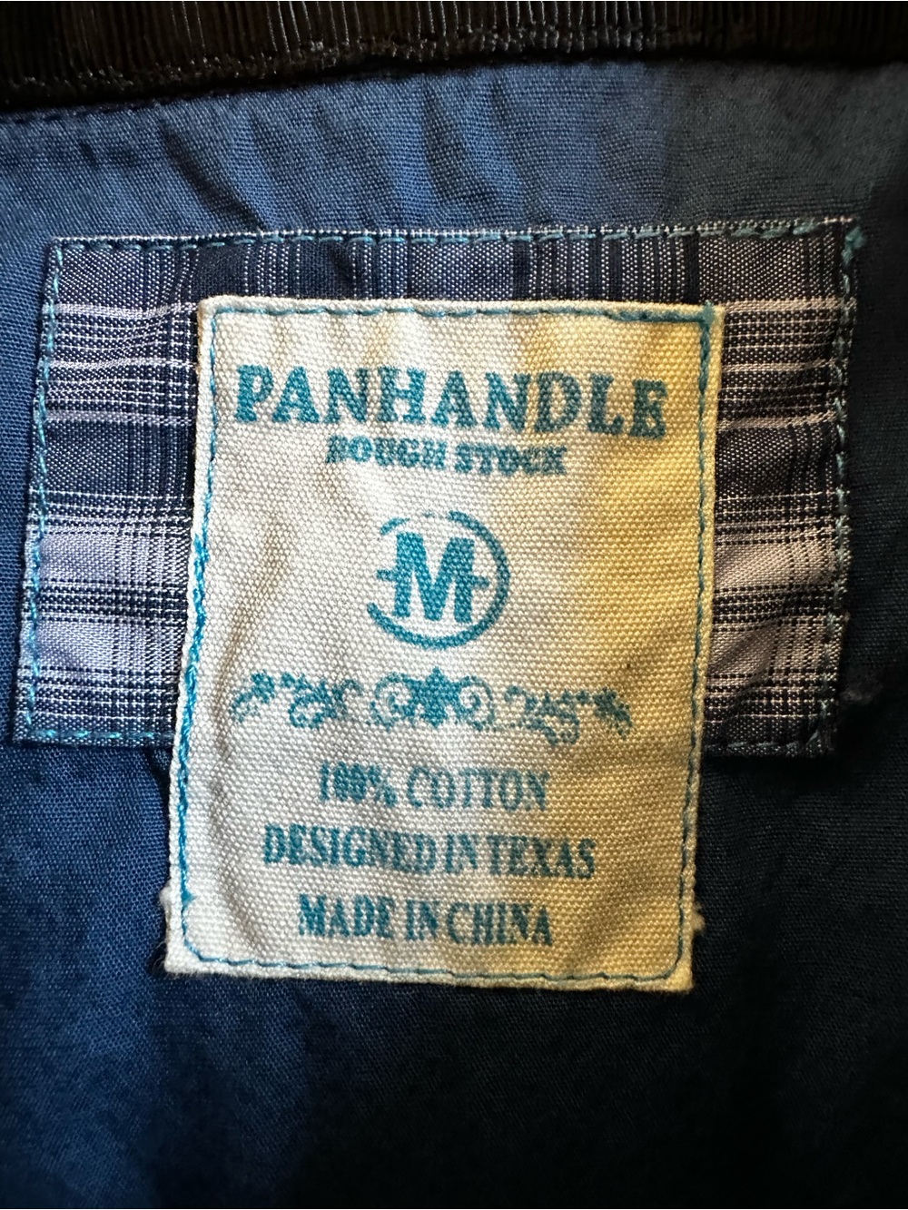 Panhandle Rough Stock Western Snap Shirt Embroidered Yoke Cowboy Rodeo Aztec M - Picture 5 of 9